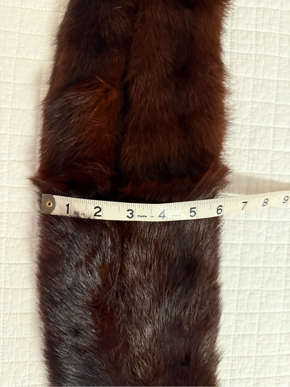 Dark Brown Mink Fur Collar / Scarf - Picture 2 of 5